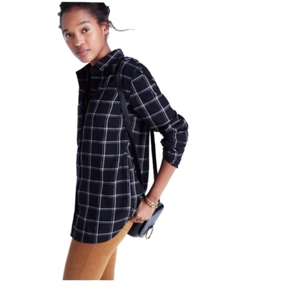 Madewell Tops - Madewell Ex-Boyfriend Plaid Button down Top Small